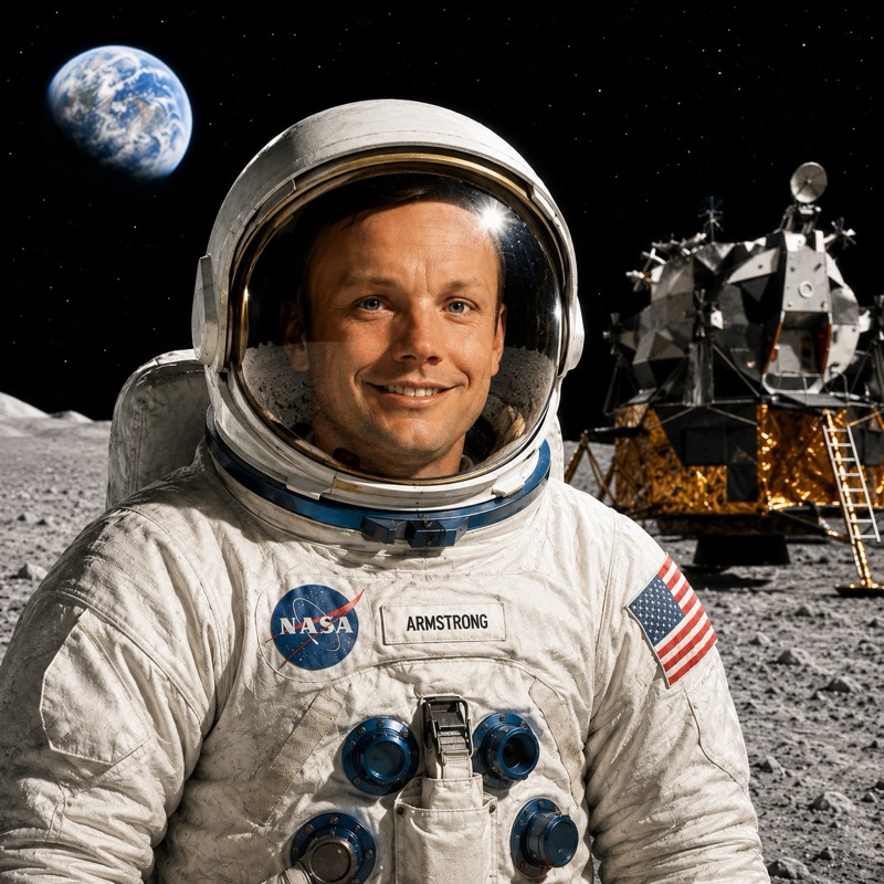 Neil Armstrong episode art