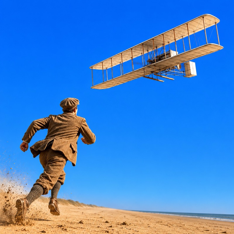 The Wright Brothers and the Wright Flyer episode art